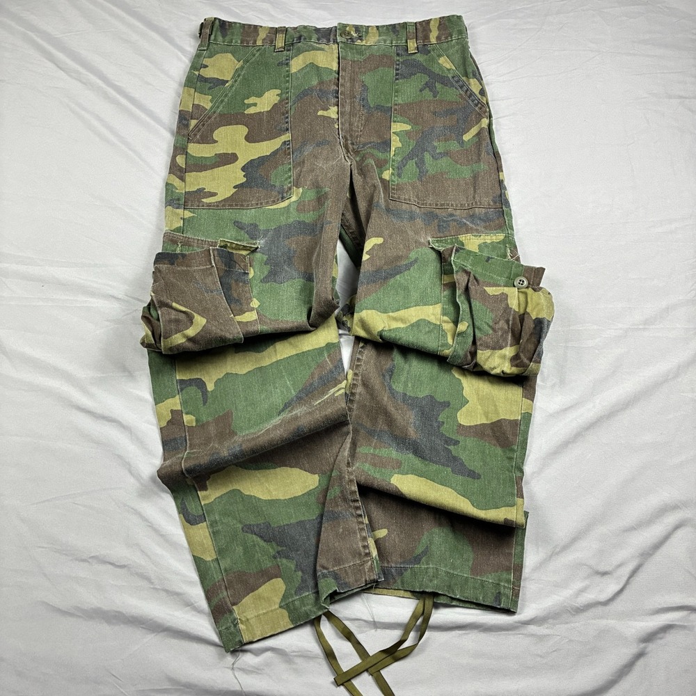 VTG ERDL Pants Trousers Poplin Camo Ripstop 60s 70s Vietnam Army 33 x 31